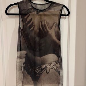 Elliss Sheer Black Top